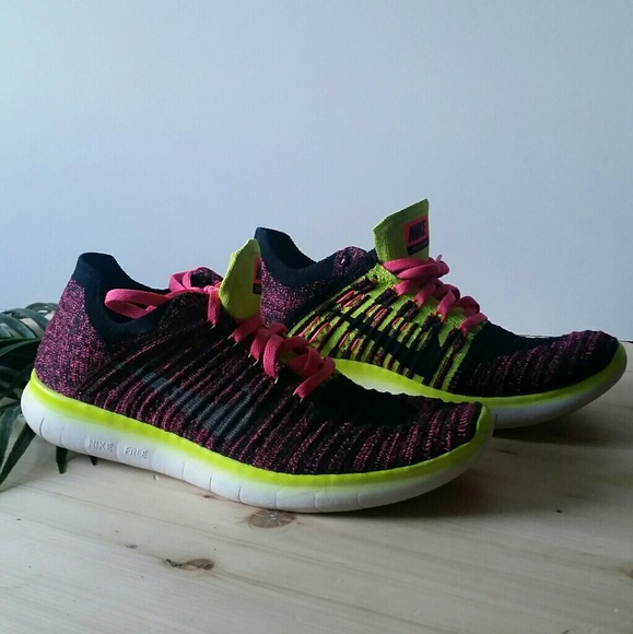 NIKE FREE RN FLYKNIT RUNNING SHOES GS - Picture 2 of 3